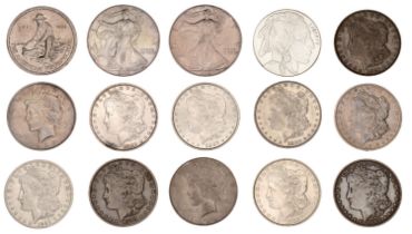 United States of America, Dollars (11), 1878cc, 1879s, 1880o, 1882, 1887, 1888, 1890cc, 1891...