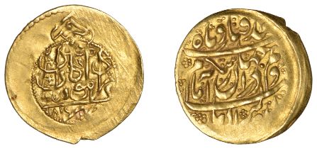 Zand, Karim Khan, Quarter-Mohur, type C, Dar al-Mu'minin Kashan 1189h, 2.72g/4h (A 2791; ICV...