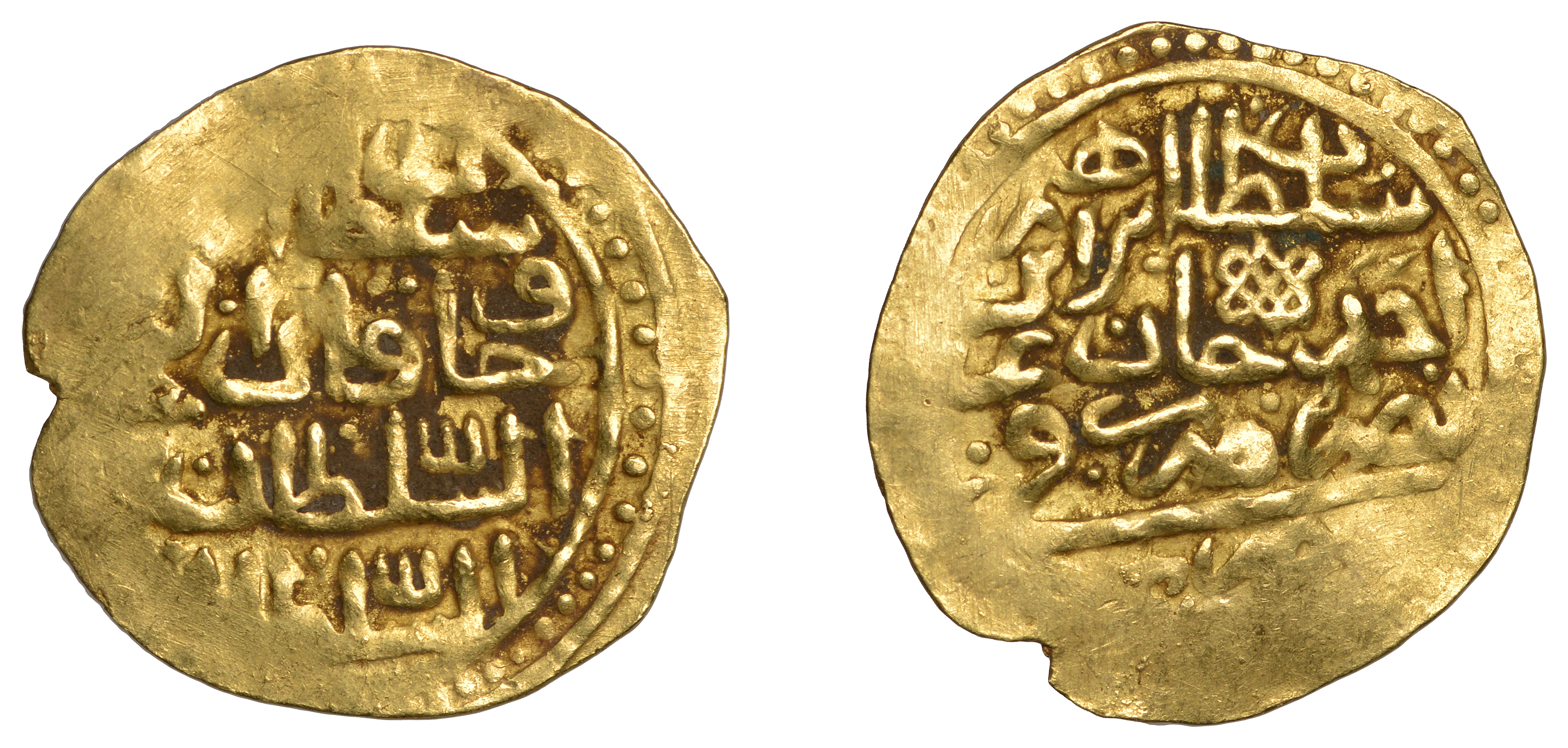Ibrahim, Sultani, Misr, date (1049h) unclear, 3.41g/8h (Pere 429; A 1376; ICV 3209). Periphe...