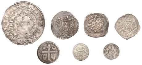 Germany, REGENSBURG, Otto III (c. 1290), Pfennig, 0.80g/12h; Anonymous, Schlusselpfennig, 0....