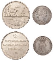 Switzerland, Confederation, 5 Francs, 1939, ZÃ¼rich Exposition (HMZ 1223c; KM 43); SPAIN, Isa...