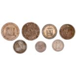 France, Germany, WESTPHALIA, Hieronymus Napoleon, 20 Centimes, 1810c (KM 97); 10 Centimes, 1...