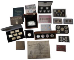 United States of America, Modern Silver Proof Coins, Sets (4), Dollars (9), Medallic Sets (4...