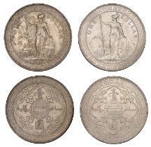 British Colonies, Trade Dollars (2), 1901b, 1908b (Prid. 6; KM. T5) [2]. First very fine, se...