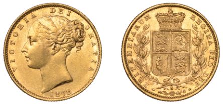 Australia, Victoria, Sovereign, 1872s, shield rev. (M 70; S 3855). Lightly bagmarked, good e...