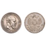 Russia, Alexander III, Rouble, 1891Ð°Ð³ (Bitkin 74; KM. Y46). Some hairlining and small revers...