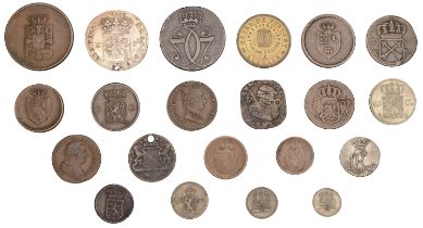 Netherlands, William I, 25 Cents, 1827b (KM. 48); together with other coins of Netherlands,...