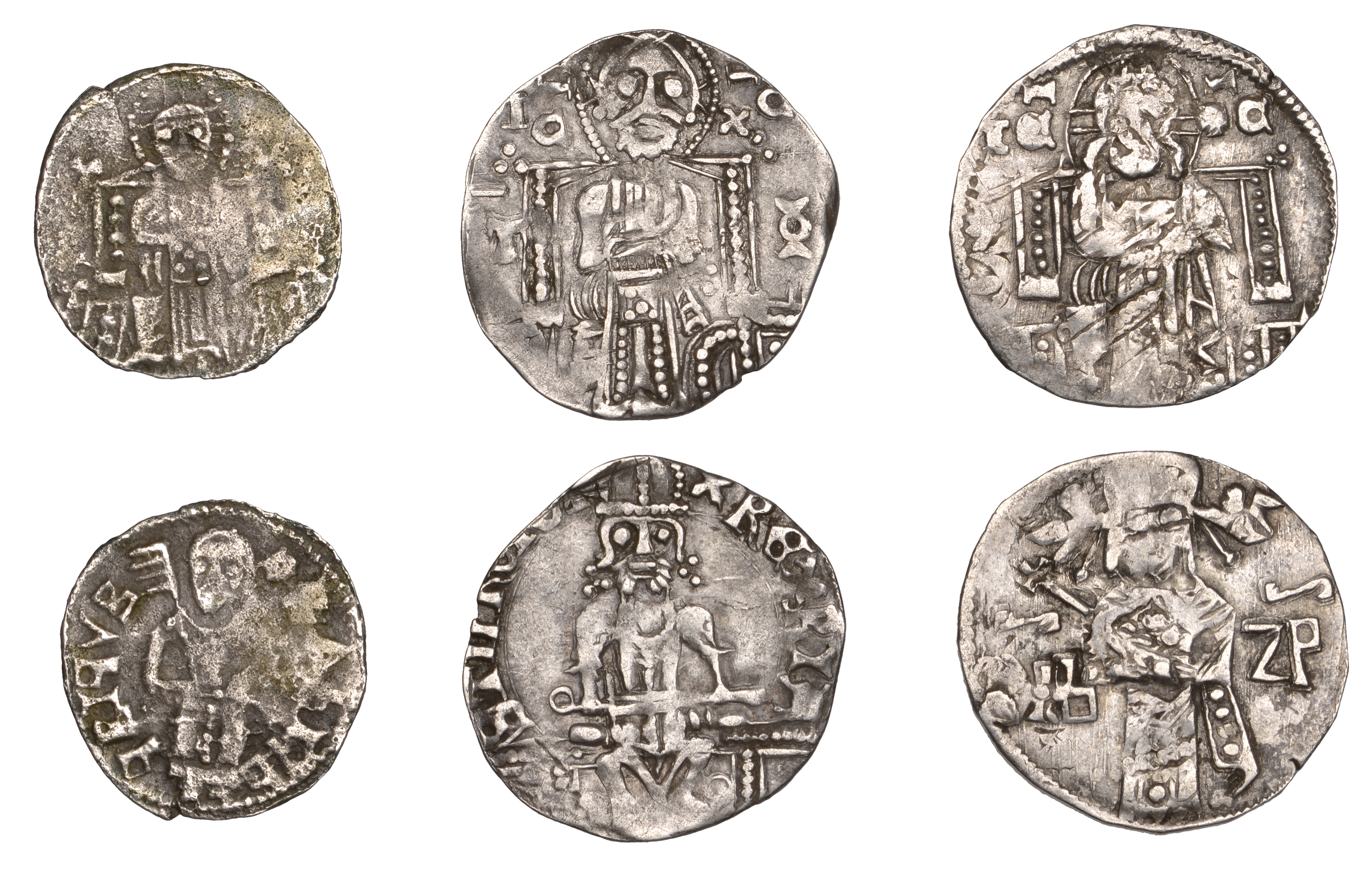 Serbia, Stefan Uros IV Dusan, as King (1331-45), Dinar, 0.92g/10h (D & D 6.1.5); as Emperor...