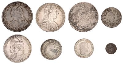Germany, PRUSSIA, Wilhelm II, 5 Marks, 1901 (Dav. 790; KM. 526); together with other Europea...