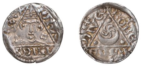 John (as King, 1199-1216), Third coinage, Penny, Dublin, Roberd, roberd on dive, 1.38g/9h (S...