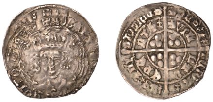 Robert III (1390-1406), Heavy coinage, Second issue, Groat, Perth, mm. cross potent, tressur...