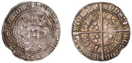 Robert III (1390-1406), Heavy coinage, Second issue, Groat, Perth, mm. cross potent, tressur...