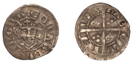 Edward III (1333-42), Halfpenny, Berwick-upon-Tweed, class VIIIb, bear's head in second and...
