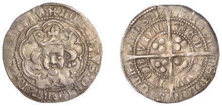 Robert III (1390-1406), Heavy coinage, Second issue, Groat, Edinburgh, mm. cross potent, tre...