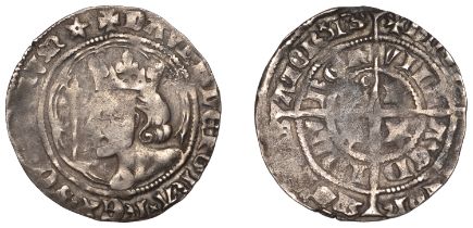 David II (1329-1371), Second coinage, Class B, Groat, late class B, Edinburgh, mm. cross fou...