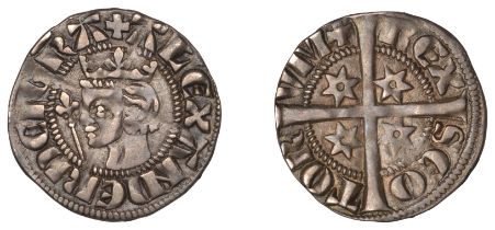 Alexander III (1249-1286), Second coinage, Sterling, class Mb1, mm. plain cross on obv., cro...