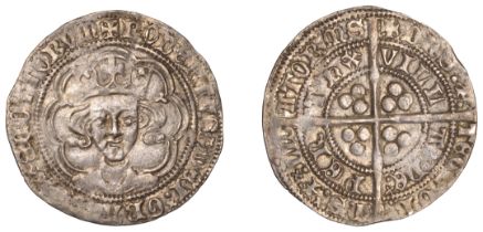 Robert III (1390-1406), Heavy coinage, Second issue, Groat, Perth, mm. cross potent, tressur...