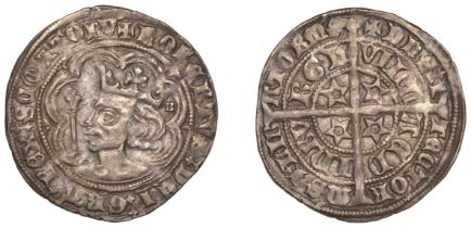 Robert II (1371-1390), Groat, Phase 3/2 mule, Edinburgh, mm. cross pattÃ©e, normal 'Robert II...