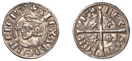 Alexander III (1249-1286), Second coinage, Sterling, class Mb2, mm. cross pattÃ©e, bust left...