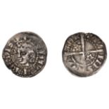 David II (1329-1371), First coinage, First issue, Halfpenny, mm. cross pattÃ©e, bust left wit...