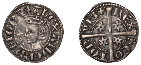 Alexander III (1249-1286), Second coinage, Sterling, class Bc/M mule, mm. cross potent on ob...