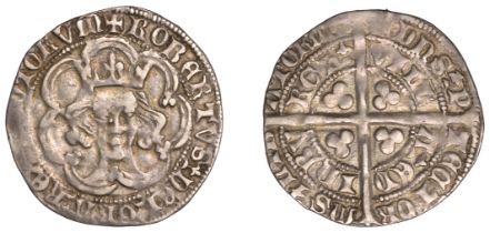 Robert III (1390-1406), Heavy coinage, First issue, Groat, Edinburgh, mm. cross potent, tres...