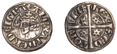 Alexander III (1249-1286), Second coinage, Sterling, class Mb2, mm. plain cross, bust left w...