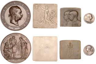 AUSTRIA, International Exhibition, Vienna, 1873, a bronze medal by J. Tautenhayn & K. Schwen...