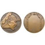 FRANCE, L'Intransigeant, 1925, an Art Deco bronze award medal by G. Contaux after Cassandre,...