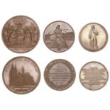 GERMANY, Erection of a Statue of Johannes Gutenberg in Mainz, 1837 a copper medal by F. Neus...