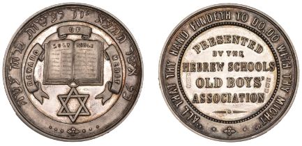 Local, LANCASHIRE, Liverpool (?), Hebrew Schools Old Boys' Association, a silver award medal...