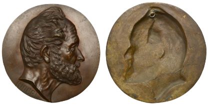 FRANCE, Homme barbu, c. 1890, a cast bronze maquette signed Ringel [? J. Ringel d'Illzach],...