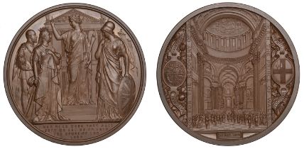 National Thanksgiving for the Prince of Wales, 1872, a bronze medal by J.S. & A.B. Wyon for...