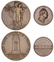 Opening of London Bridge, 1831, a copper medal by B. Wyon, bust of William IV right, rev. vi...