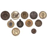 FRANCE, assorted medalets (11), all base metal [11]. Varied state Â£60-Â£80