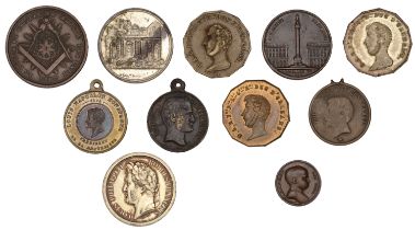 FRANCE, assorted medalets (11), all base metal [11]. Varied state Â£60-Â£80