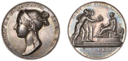 Victoria, Coronation, 1838, a silver medal by B. Pistrucci, diademed bust left, rev. Victori...