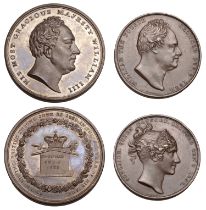 William IV, Accession and Coronation, 1830-1, a copper medal by T. Halliday, bust right, cro...