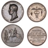 AUSTRIA, Entry of Francis I into Milan, 1815, a bronze medal by G. Vassallo & L. Manfredini,...