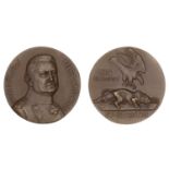 GERMANY, Field Marshal von BÃ¼low, 1914, a cast bronze medal by G. Morin, uniformed bust faci...