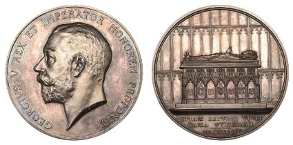 Local, HAMPSHIRE, Winchester College, King's Medal, 1910, a silver award medal by B. Mackenn...