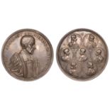 Archbishop Sancroft and the Trial of the Seven Bishops, 1688, a struck silver medal by G. Bo...