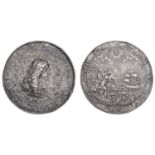 Charles II, Landing at Dover, 1660, a contemporary (?) copy in white metal of the medal by J...