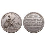 Prince Frederick Elected Bishop of OsnabrÃ¼ck, 1764, a copper medal by T. Pingo, spes pvblica...