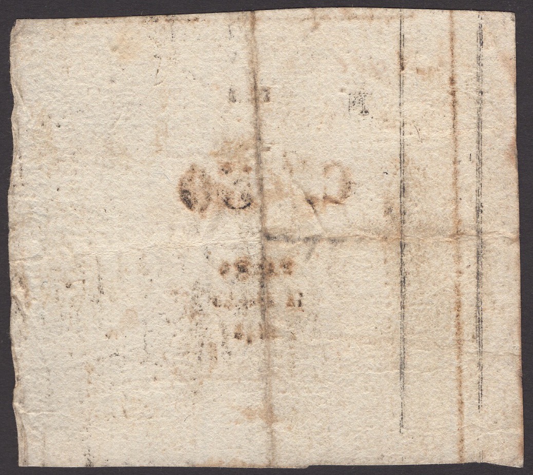Siege of Palmanova, 50 Centesimi, 1848, serial number 906, one manuscript signature, a... - Bild 2 aus 2