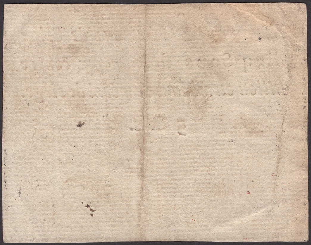 Siege of Mayence, 5 Sous, second issue, May 1793, serial number 32272, three manuscript... - Image 2 of 2