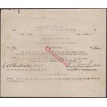 Siege of O'Okiep, Â£1, May 1902, serial number 94, signatures of Captain MacDonald and...