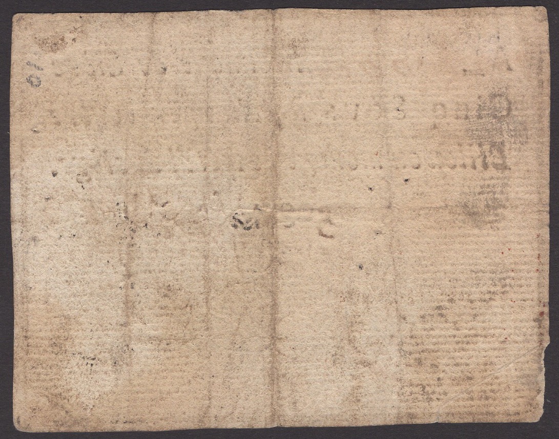 Siege of Mayence, 5 Sous, second issue, May 1793, serial number 40000, three printed... - Bild 2 aus 2
