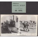 Siege of Kimberley, soup ticket for 6 pints at Town Hall depot, type 1, ND (1899-1900),...