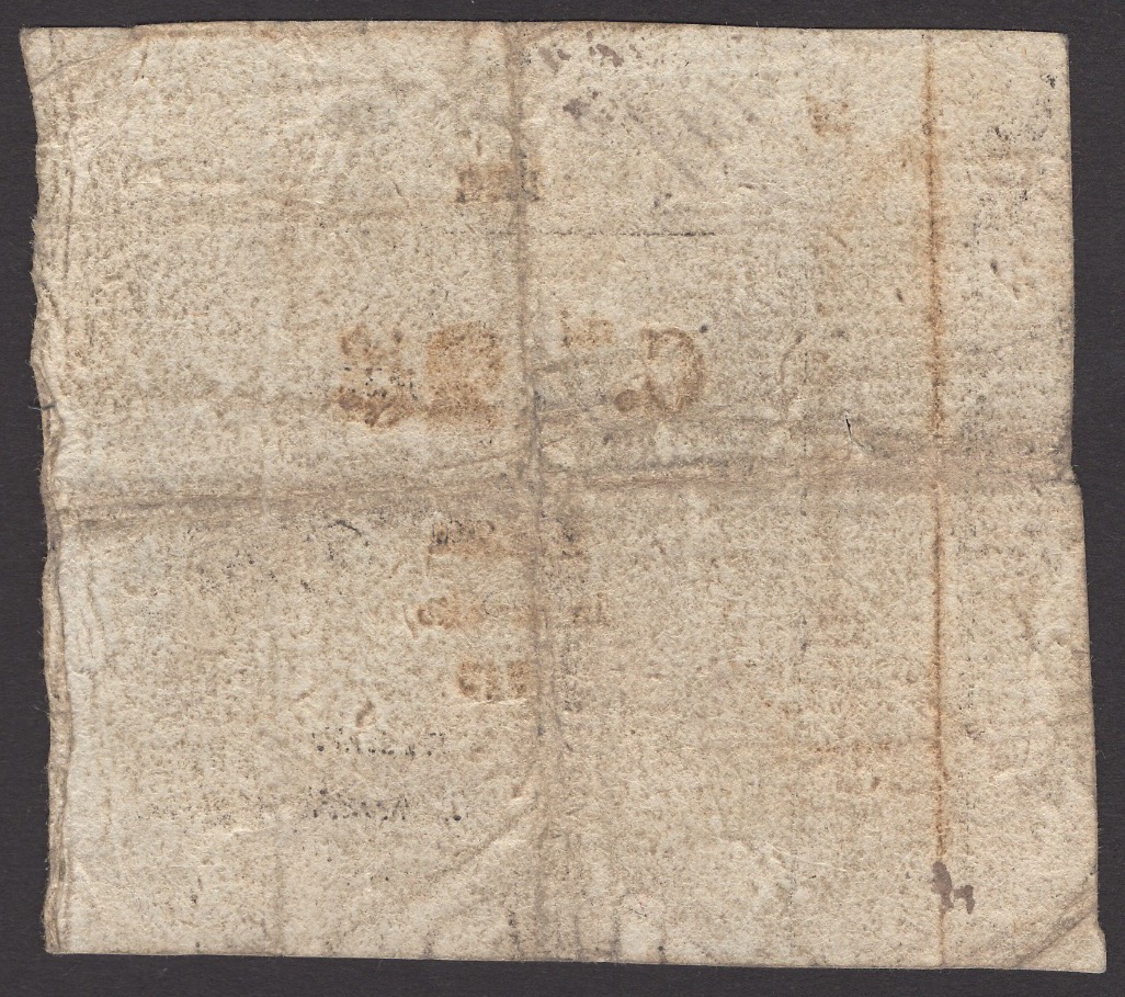 Siege of Palmanova, 25 Centesimi, 1848, serial number 1990, one manuscript signature, two... - Image 2 of 2